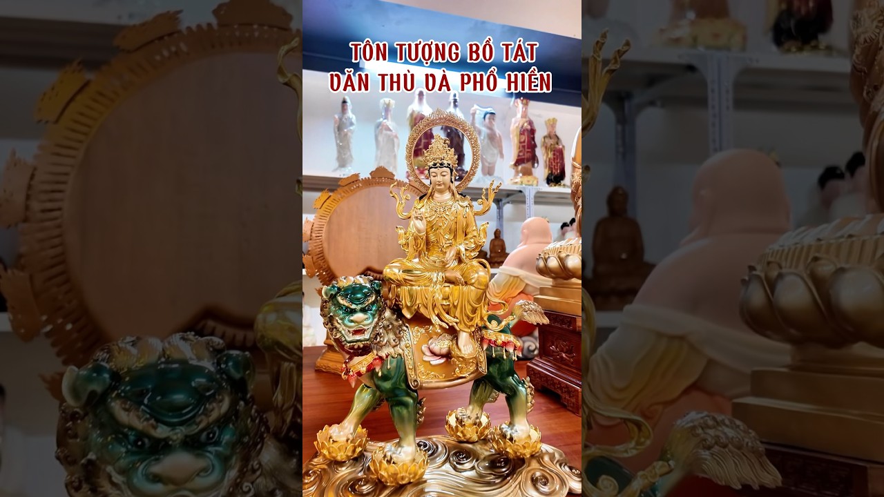 Tượng Bồ Tát Văn Thù - Phổ Hiền #phápduyênshop #adidaphat #tuongphat #phohienbotat #vanthubotat