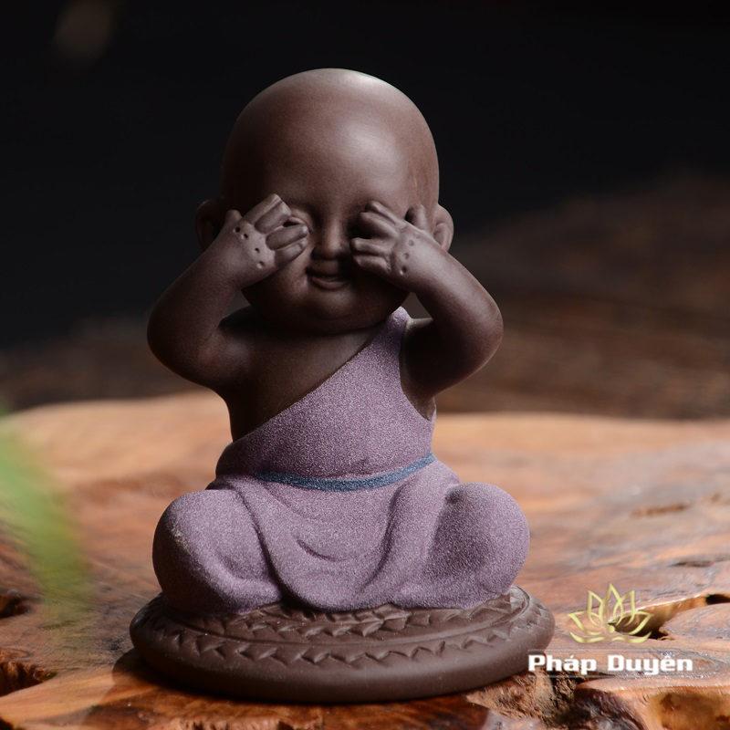Tượng Chú Tiểu "Tam Không" (Không Nói, Không Nghe, Không Thấy) - Ảnh 5