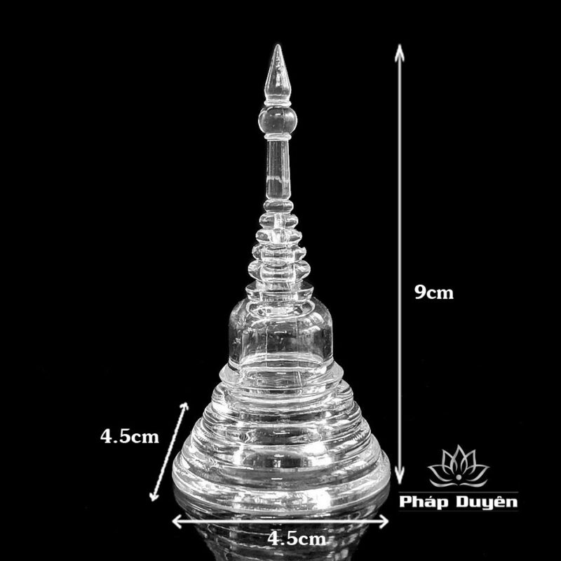 Tháp Xá Lợi Chữ A Bằng Nhựa Trong Suốt, Nhiều Kích Cỡ - Ảnh 3