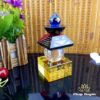 Tháp Xá Lợi Thuỷ Tinh 5 Mầu Khắc Kinh Chú, Cỡ 12cm | 14cm | 18cm | 22.5cm - ảnh 4