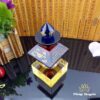 Tháp Xá Lợi Thuỷ Tinh 5 Mầu Khắc Kinh Chú, Cỡ 12cm | 14cm | 18cm | 22.5cm - ảnh 1