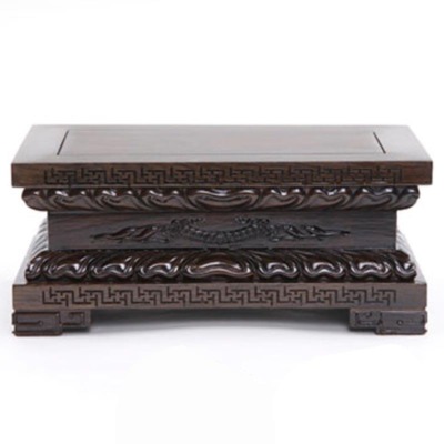 Đế Chữ Nhật Gỗ Gụ Mầu Nâu Đen, Nhiều Kích Cỡ