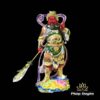 Bộ Tượng Quan Công - Vi Đà Tôn Thiên Hộ Pháp Đứng, Composit Sơn Cao Cấp Đỏ, Cao 25cm - ảnh 3