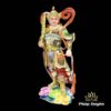 Bộ Tượng Quan Công - Vi Đà Tôn Thiên Hộ Pháp Đứng, Composit Sơn Cao Cấp Đỏ, Cao 25cm - ảnh 21