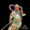 Bộ Tượng Quan Công - Vi Đà Tôn Thiên Hộ Pháp Đứng, Composit Sơn Cao Cấp Đỏ, Cao 25cm - ảnh 16