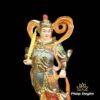 Bộ Tượng Quan Công - Vi Đà Tôn Thiên Hộ Pháp Đứng, Composit Sơn Cao Cấp Đỏ, Cao 25cm - ảnh 8