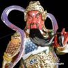 Bộ Tượng Quan Công - Vi Đà Tôn Thiên Hộ Pháp Đứng, Composit Sơn Cao Cấp Đỏ, Cao 25cm - ảnh 5