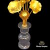 Hoa Sen (Bình Bông) Thờ Cúng Đồng 9 Bông Mạ Vàng, Cao 80cm - ảnh 1