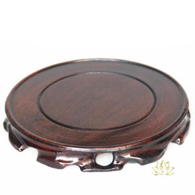 Alternative view of Đế Gỗ Tròn Phong Cách Cổ Sơn Nâu Dày 2.5cm, Cỡ Từ 8cm Đến 24cm