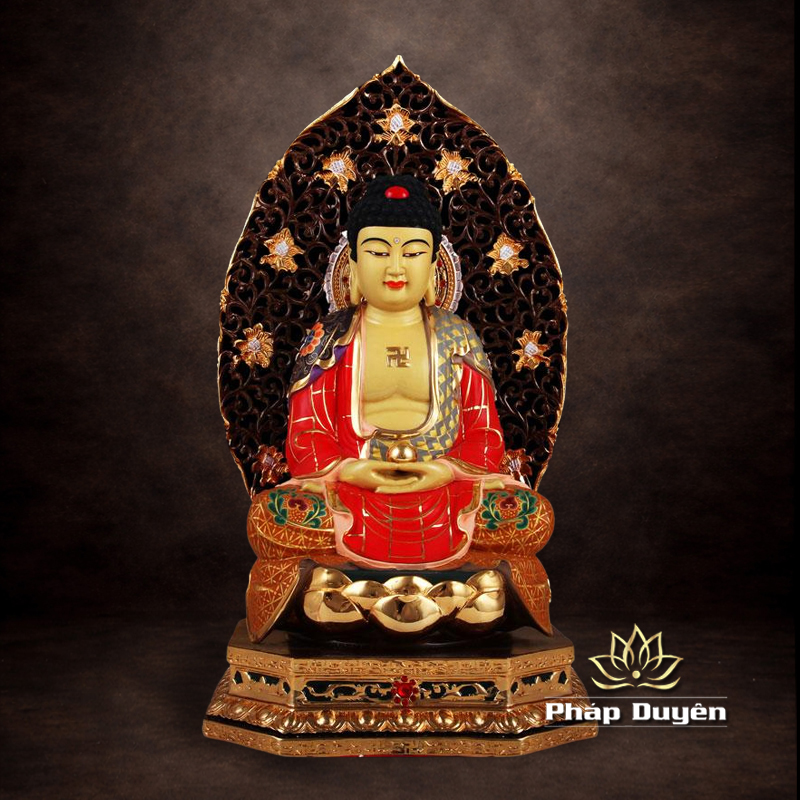 Tượng Đức Bổn Sư Thích Ca Mâu Ni Ngồi, Bằng Đồng Đài Loan, Kích Thước 31x20x20cm (Tổng Cao 39cm) - ảnh 10