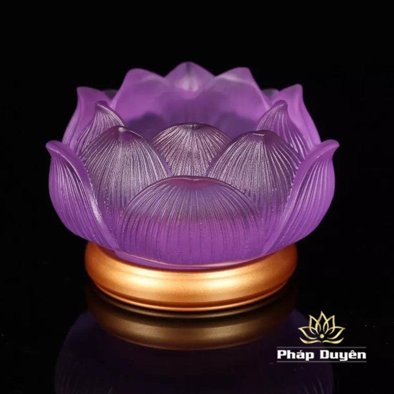 Đế Nến - Chân Đèn Cầy (Chân Nến - Chân Đèn Cầy) Lưu Ly Nhiều Màu, Đế Đồng - Ảnh 4