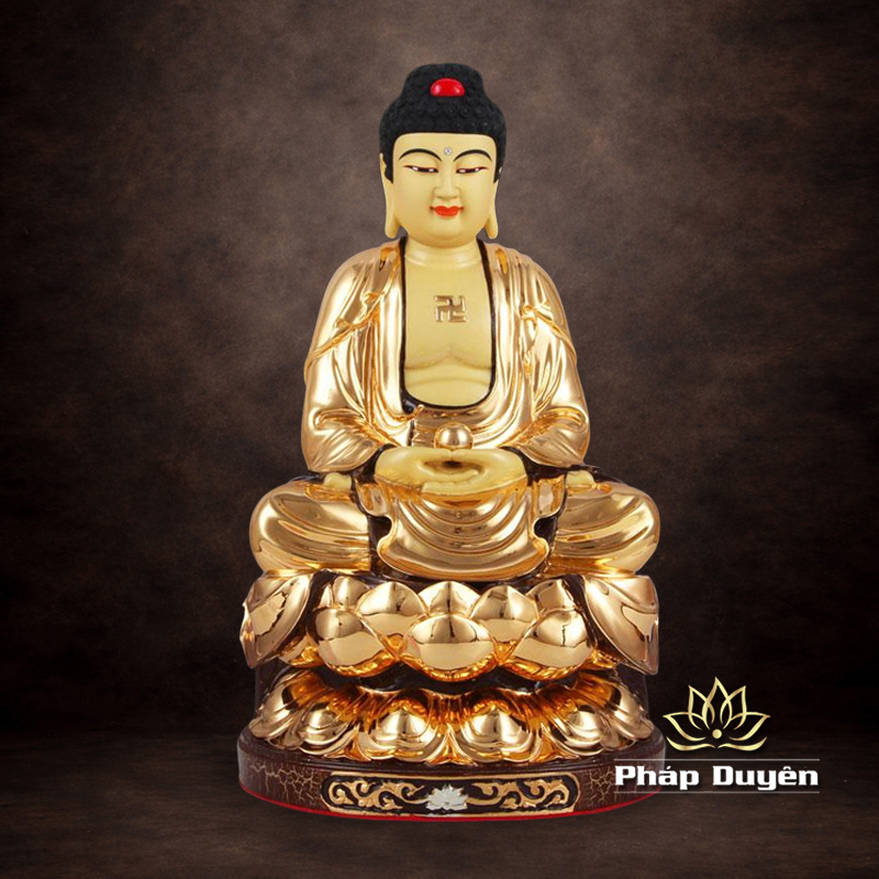 Tượng Đức Bổn Sư Thích Ca Mâu Ni, Bằng Đồng Đài Loan Mạ Vàng, Kích Thước 30x18x18cm - ảnh 9
