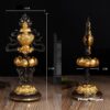 Bộ Tám Cát Tường Bằng Đồng, Cao 21cm - ảnh 6