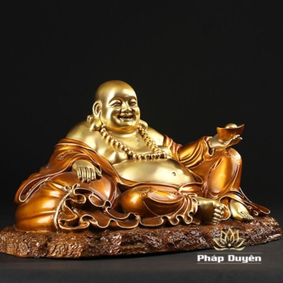 Alternative view of Tượng Đồng Đức DiLặc Ngồi Nằm Bằng Đồng Cao Cấp 21.5cm