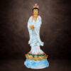 Tượng Phật Bà Quan Âm Lục Thời Đứng, Đồng Đài Loan, Kích Thước 66x26x23cm