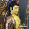 Bộ Tượng Tây Phương Tam Thánh Đứng, Bằng Đồng Đài Loan Mạ Vàng, Kích Thước 88x34x34cm (Tổng Cao 108cm) - ảnh 2