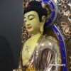 Bộ Tượng Tây Phương Tam Thánh Đứng, Bằng Đồng Đài Loan Mạ Vàng, Kích Thước 88x34x34cm (Tổng Cao 108cm) - ảnh 3