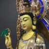 Bộ Tượng Tây Phương Tam Thánh Đứng, Bằng Đồng Đài Loan Mạ Vàng, Kích Thước 88x34x34cm (Tổng Cao 108cm) - ảnh 6