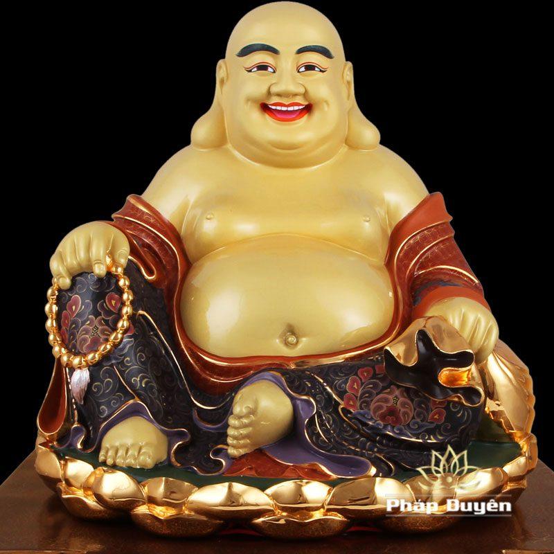 Tượng Đồng Ngài Di Lặc Ngồi, Bằng Đồng Đài Loan, Kích Thước 46x38x31cm - Ảnh 3