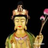 Bộ Tượng Tây Phương Tam Thánh Đứng, Bằng Đồng Đài Loan Mạ Sơn Cao Cấp, Kích Thước 88x34x34cm - ảnh 4