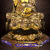 Tượng Phật Bà Quan Âm Ngồi, Đồng Đài Loan Mạ Vàng, Kích Thước 41x27x27cm - Ảnh 5