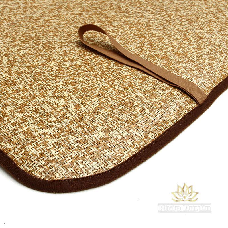 Đệm Lễ Phật Hoa Sen Vàng Viền Nâu, Kích Cỡ 180x50cm, 180x60cm - Ảnh 4