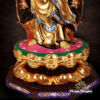 Tượng Quan Âm Như Ý Đứng Có Hào Quang, Bằng Đồng Đài Loan Mạ Vàng, Kích Thước 64x27x27cm (Tổng Cao 76cm) - Ảnh 4
