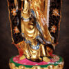 Tượng Quan Âm Như Ý Đứng Có Hào Quang, Bằng Đồng Đài Loan Mạ Vàng, Kích Thước 64x27x27cm (Tổng Cao 76cm) - Ảnh 5