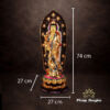 Tượng Quan Âm Như Ý Đứng Có Hào Quang, Bằng Đồng Đài Loan Mạ Vàng, Kích Thước 64x27x27cm (Tổng Cao 76cm) - Ảnh 6