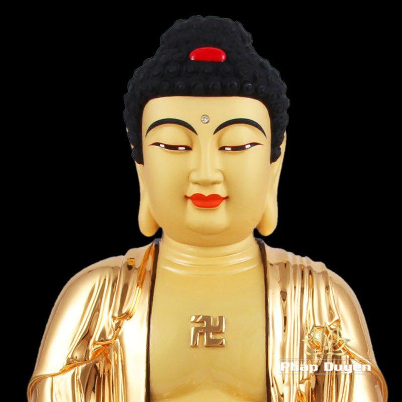 Tượng Đồng Dược Sư Lưu Ly Ngồi, Bằng Đồng Đài Loan Mạ Vàng, Kích Thước 48x29x29cm - Ảnh 2