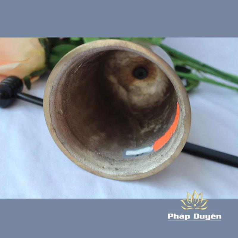 Chuông Địa Chung Cao Cấp Mầu Đồng, Kích Cỡ 3.5inch - Ảnh 3