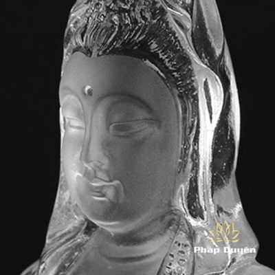 Alternative view of Tượng Đức Quan Âm Bằng Lưu Ly, Cao 14cm, Để Xe Hơi (ô tô), Để Bàn Làm Việc