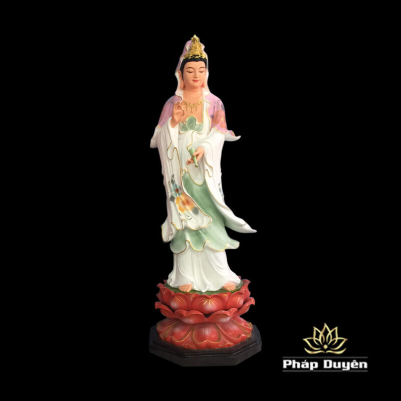 Bồ Tượng Tây Phương Tam Thánh, Chất Liệu Composit, Cao 1.4m - Ảnh 5