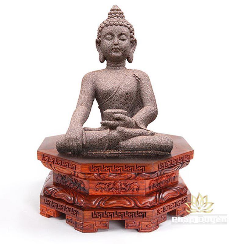 Đế Gỗ Gụ Bát Giác Mầu Vàng, Nhiều Kích Cỡ - Ảnh 6