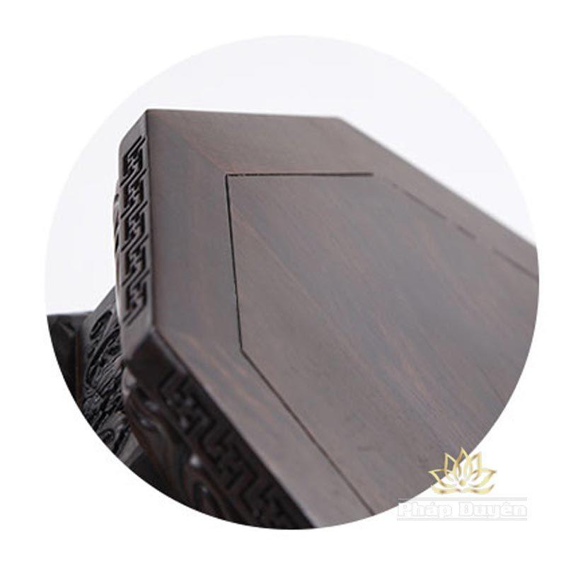 Đế Gỗ Gụ Bát Giác Mầu Nâu Đen, Nhiều Kích Cỡ - Ảnh 2