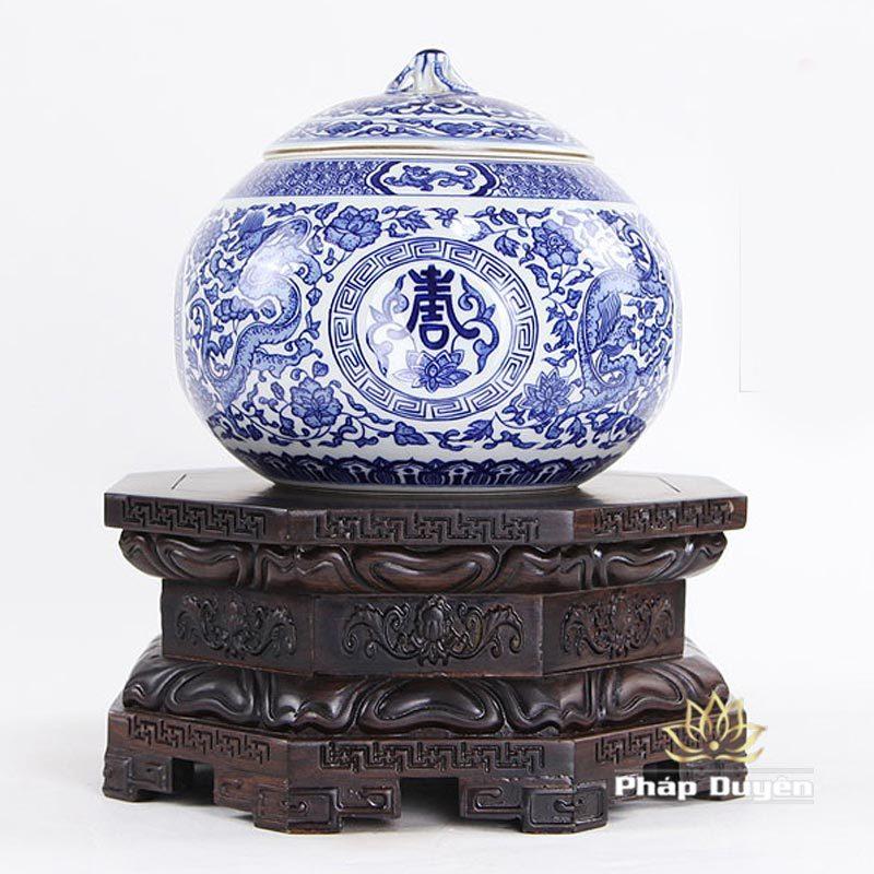 Đế Gỗ Gụ Bát Giác Mầu Nâu Đen, Nhiều Kích Cỡ - Ảnh 7