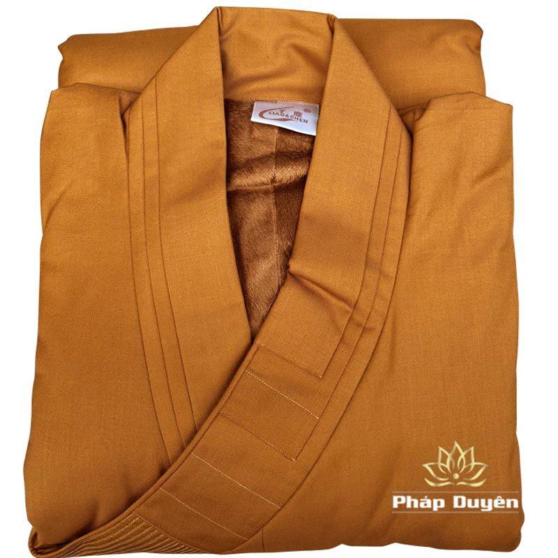 Áo Tràng Mùa Đông Dày 2 Lớp Dùng Cho Tăng Ni, Áo Tràng Áo Hậu Pháp Phục Mùa Đông Cho Quý Thầy Tăng Ni - Ảnh 2