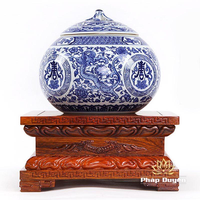 Đế Gỗ Gụ Vuông Mầu Vàng, Nhiều Kích Cỡ - Ảnh 4