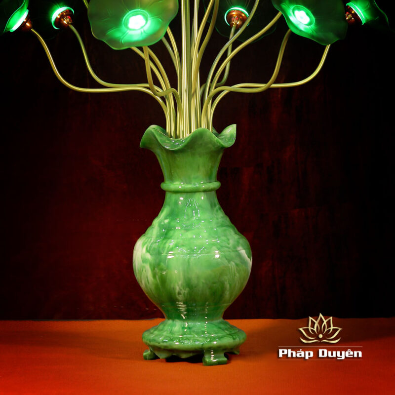 Đôi Đèn Bình Ngọc 19 Bông Nhiều Màu, Cao 130cm - Ảnh 7