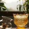 Đèn Dầu Lưu Ly Mầu Vàng, Cao 16cm - ảnh 3