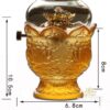 Đèn Dầu Lưu Ly Mầu Vàng, Cao 16cm - ảnh 5