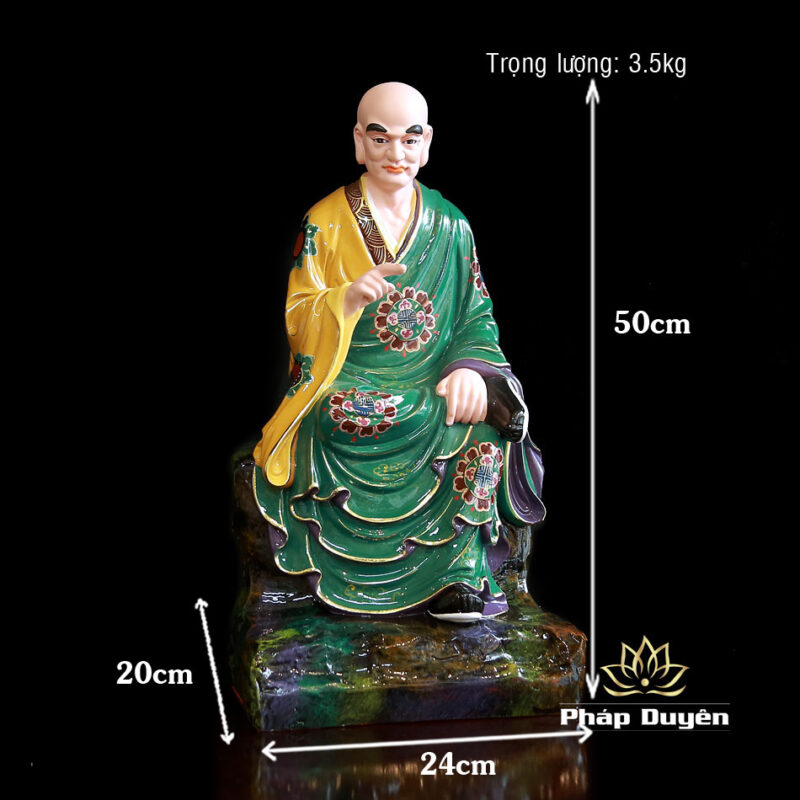Bộ Tượng Thập Bát La Hán, Chất Liệu Composite, Cao 48cm - Ảnh 13