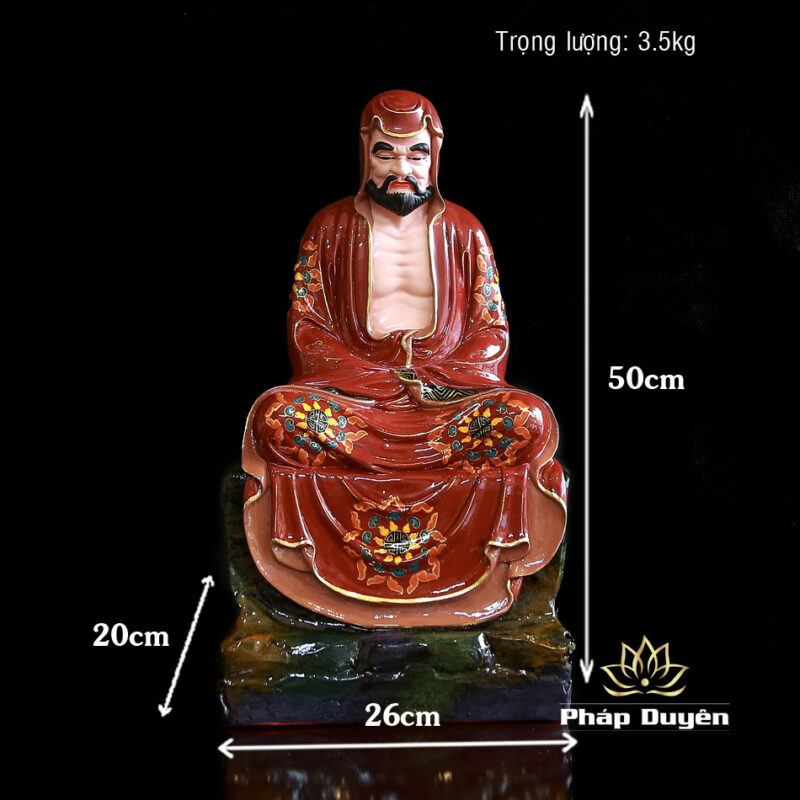 Bộ Tượng Thập Bát La Hán, Chất Liệu Composite, Cao 48cm - Ảnh 19