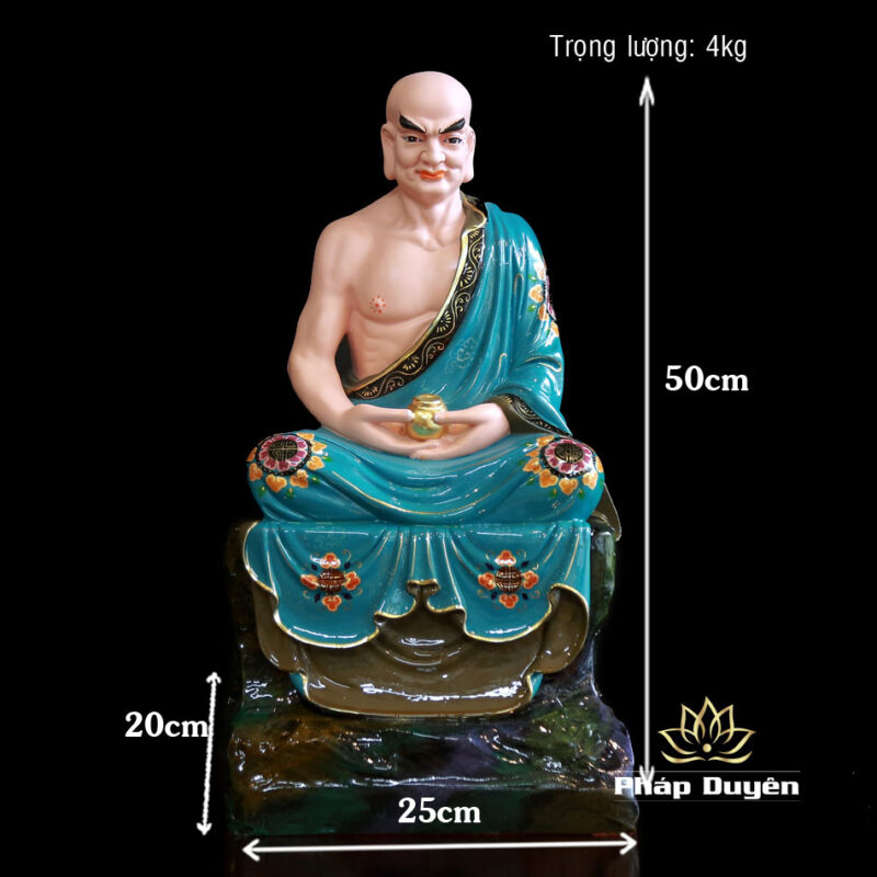 Bộ Tượng Thập Bát La Hán, Chất Liệu Composite, Cao 48cm - Ảnh 31