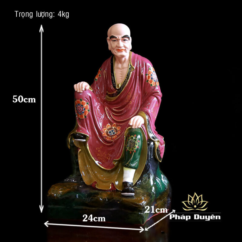 Bộ Tượng Thập Bát La Hán, Chất Liệu Composite, Cao 48cm - Ảnh 37