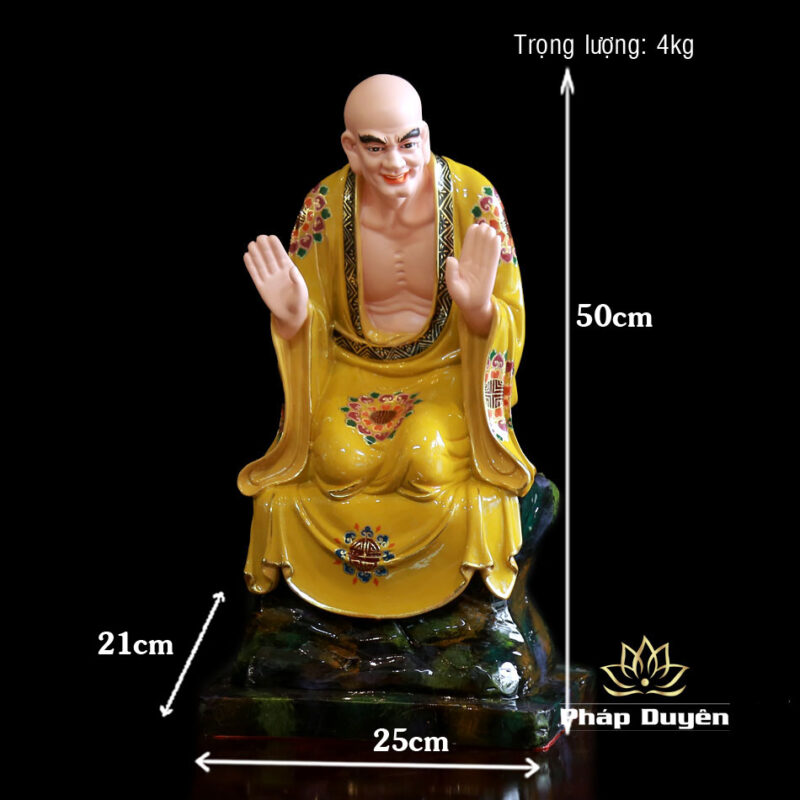 Bộ Tượng Thập Bát La Hán, Chất Liệu Composite, Cao 48cm - Ảnh 49