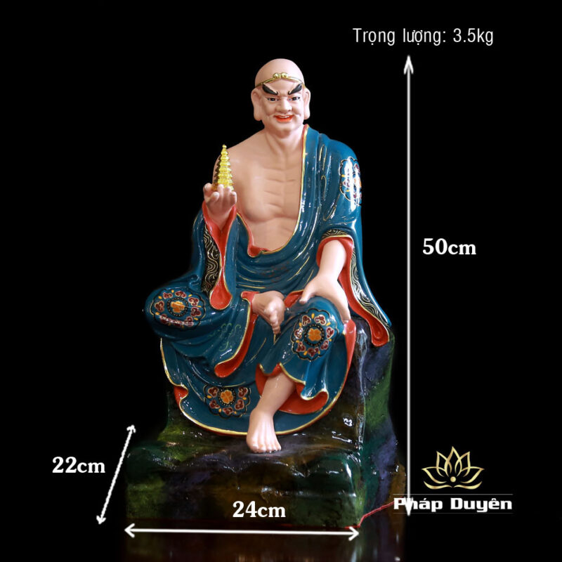 Bộ Tượng Thập Bát La Hán, Chất Liệu Composite, Cao 48cm - Ảnh 60