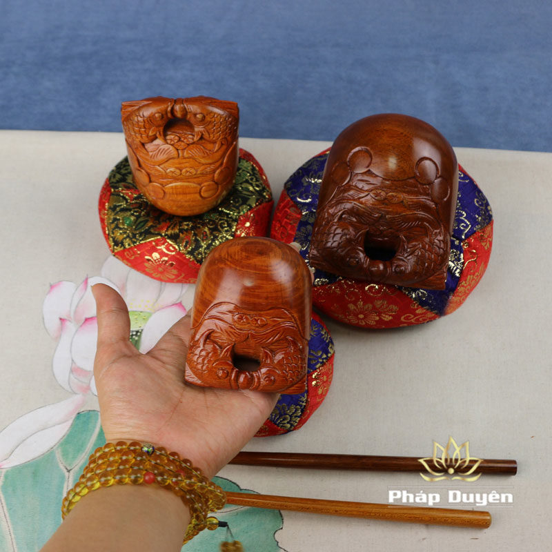 Mõ Gỗ Tếch Cao Cấp  2.5inch (Dùng Cho Địa Chung) - Ảnh 4