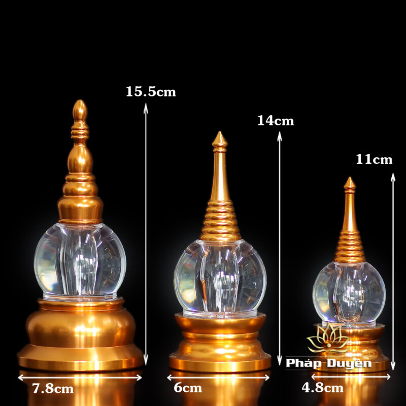 Tháp Xá Lợi Bằng Hợp Kim Nhôm, Cỡ Đại, Cỡ Trung, Cỡ Nhỏ - Ảnh 4