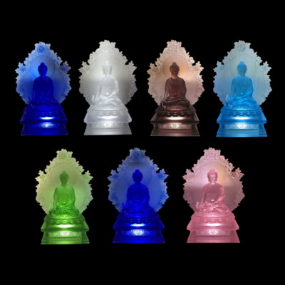 Bộ Tượng Thất Phật Dược Sư Cao Cấp, Chất Liệu Lưu Ly, Cao 68cm